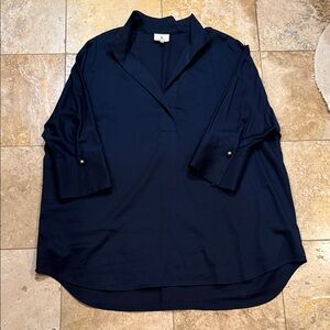 Tuckernuck Navy Blouse